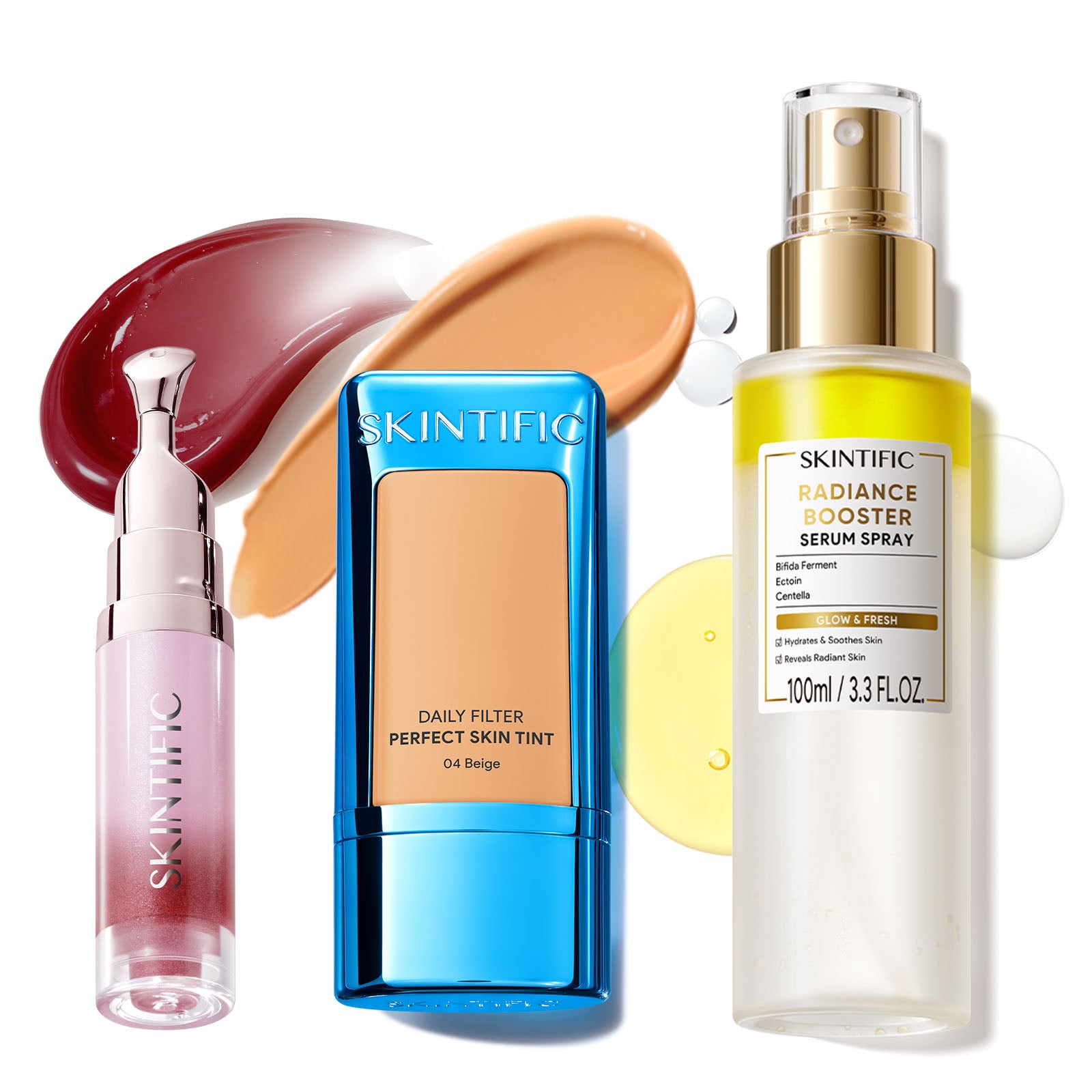Skin Tint, Glow Serum Spray & Lip Serum Set