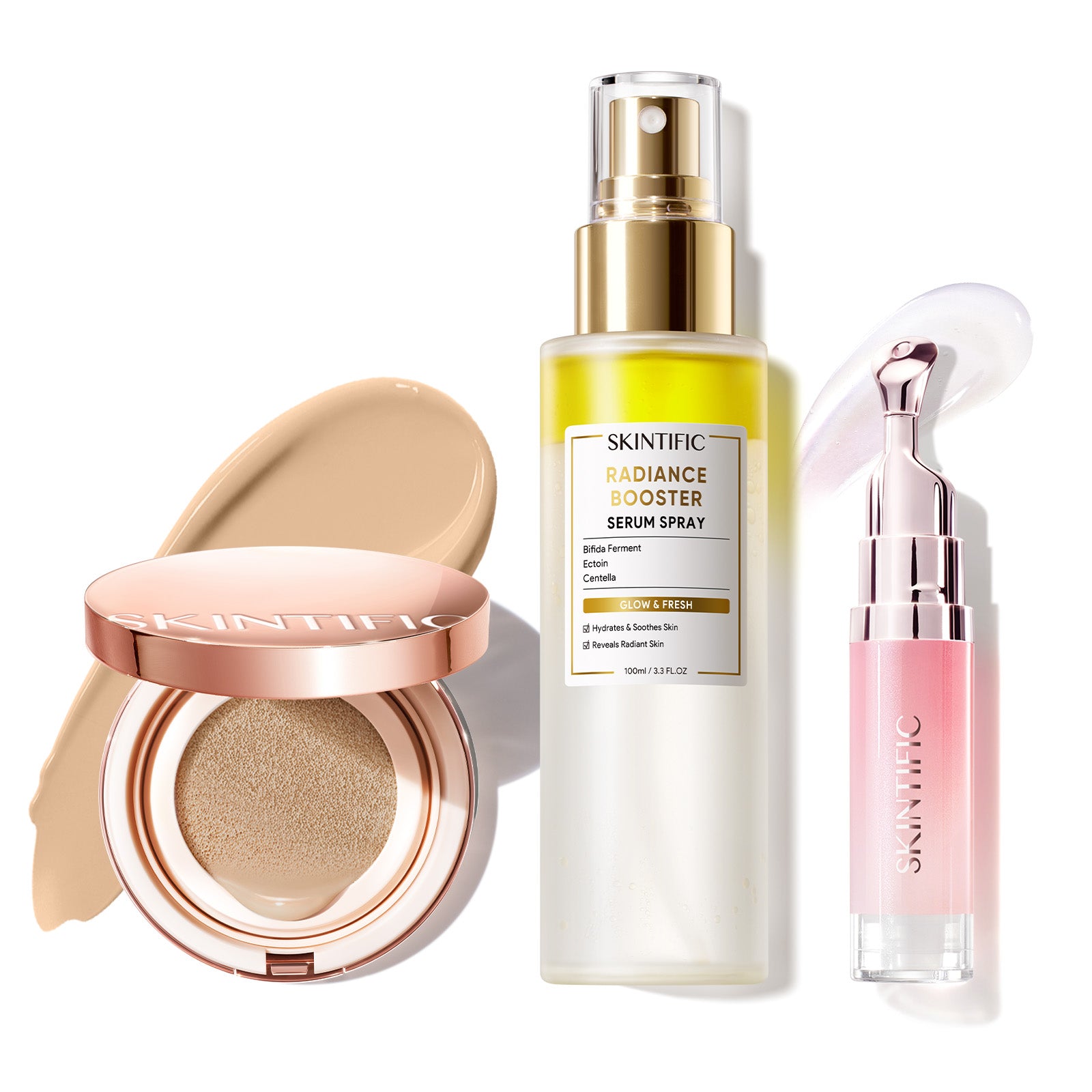 12-Hour Long-Lasting Cover Cushion+ Booster Serum Spray + Lip Serum