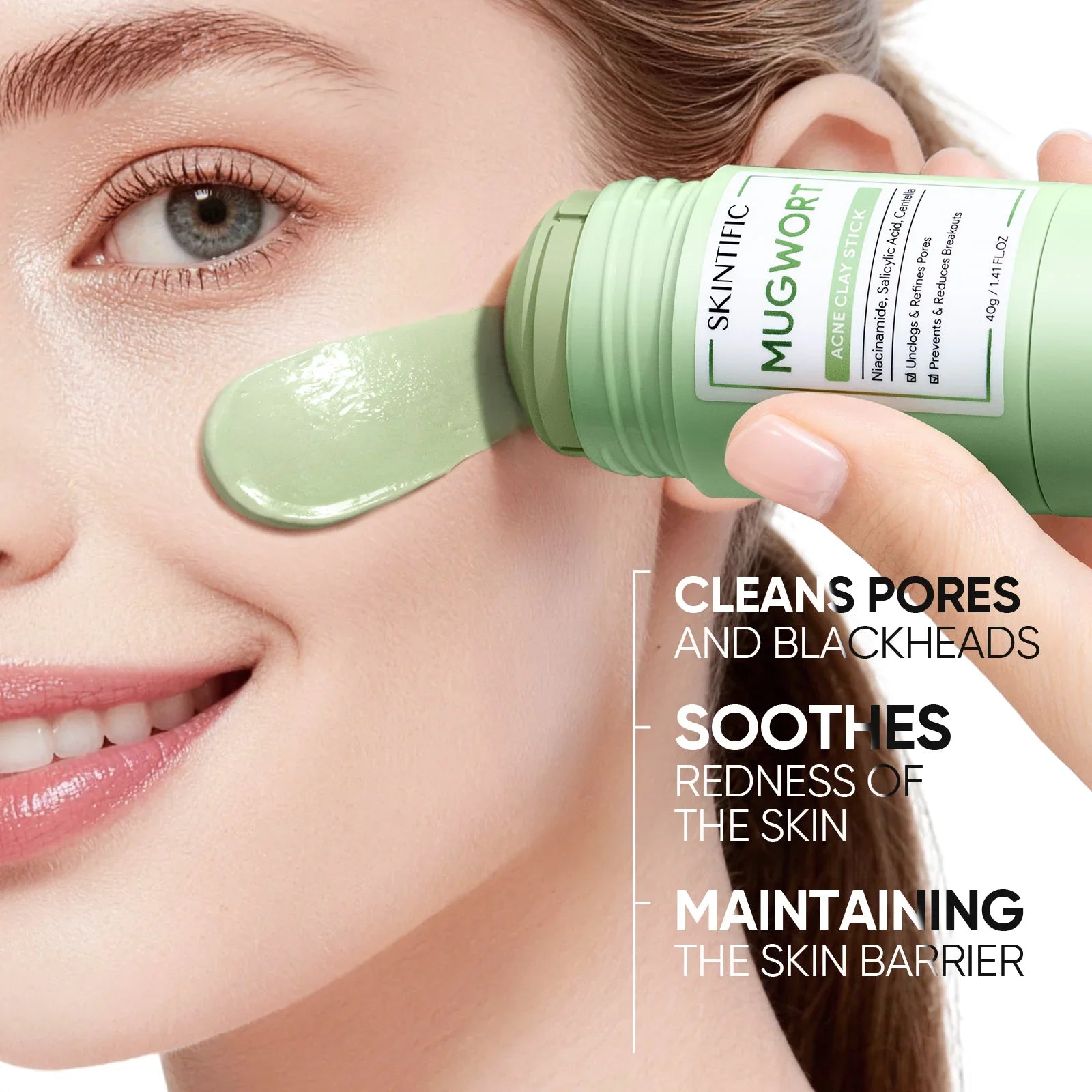 Mugwort Clay Mask & Peptide Lip Serum Set