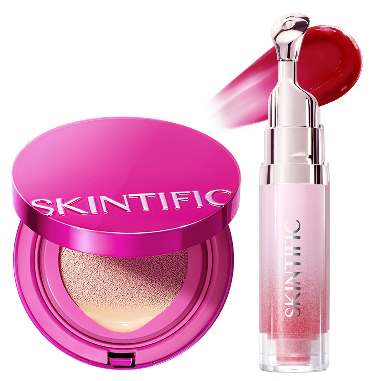 Glow Cushion & Peptide Lip Serum Set 2pcs