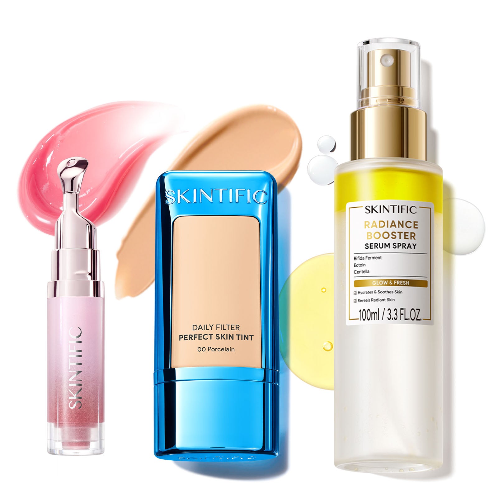 Skin Tint, Glow Serum Spray & Lip Serum Set