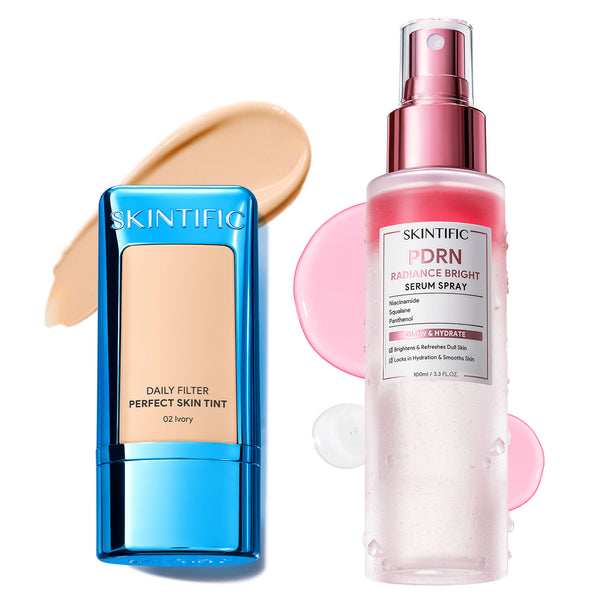 Daily Skin Tint & PDRN Serum Spray Glow Base Set