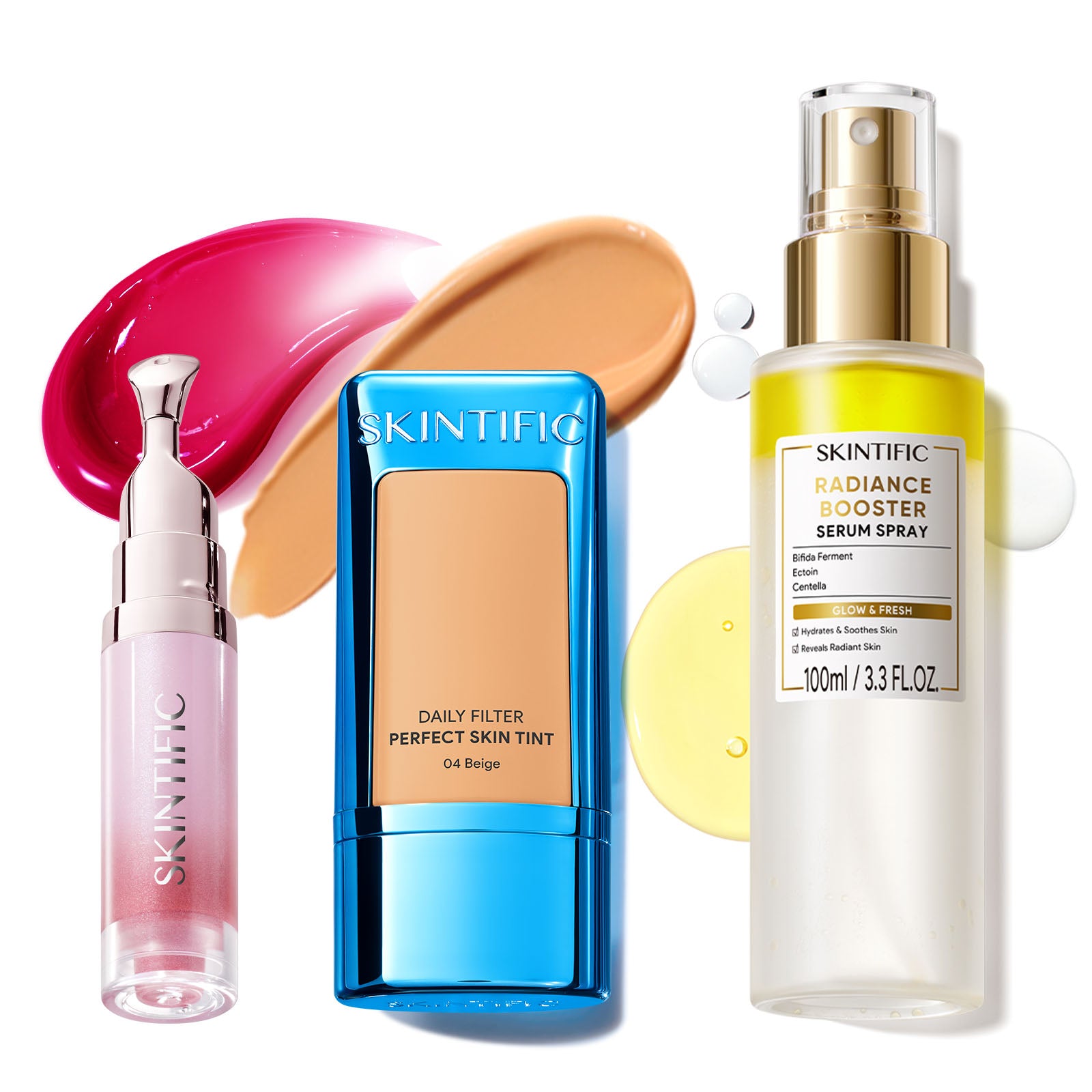 Skin Tint, Glow Serum Spray & Lip Serum Set