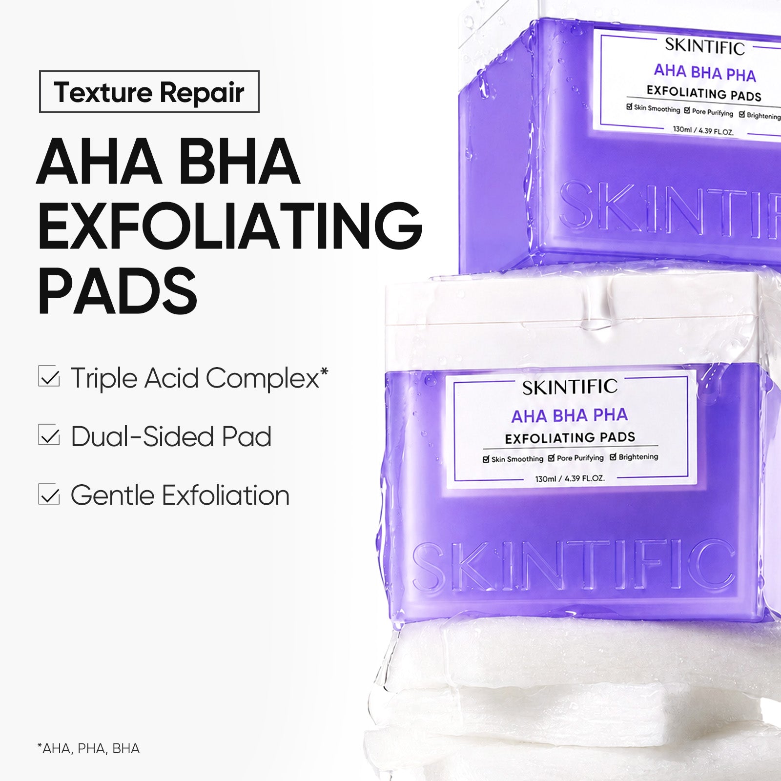 وسادات تقشير AHA BHA PHA