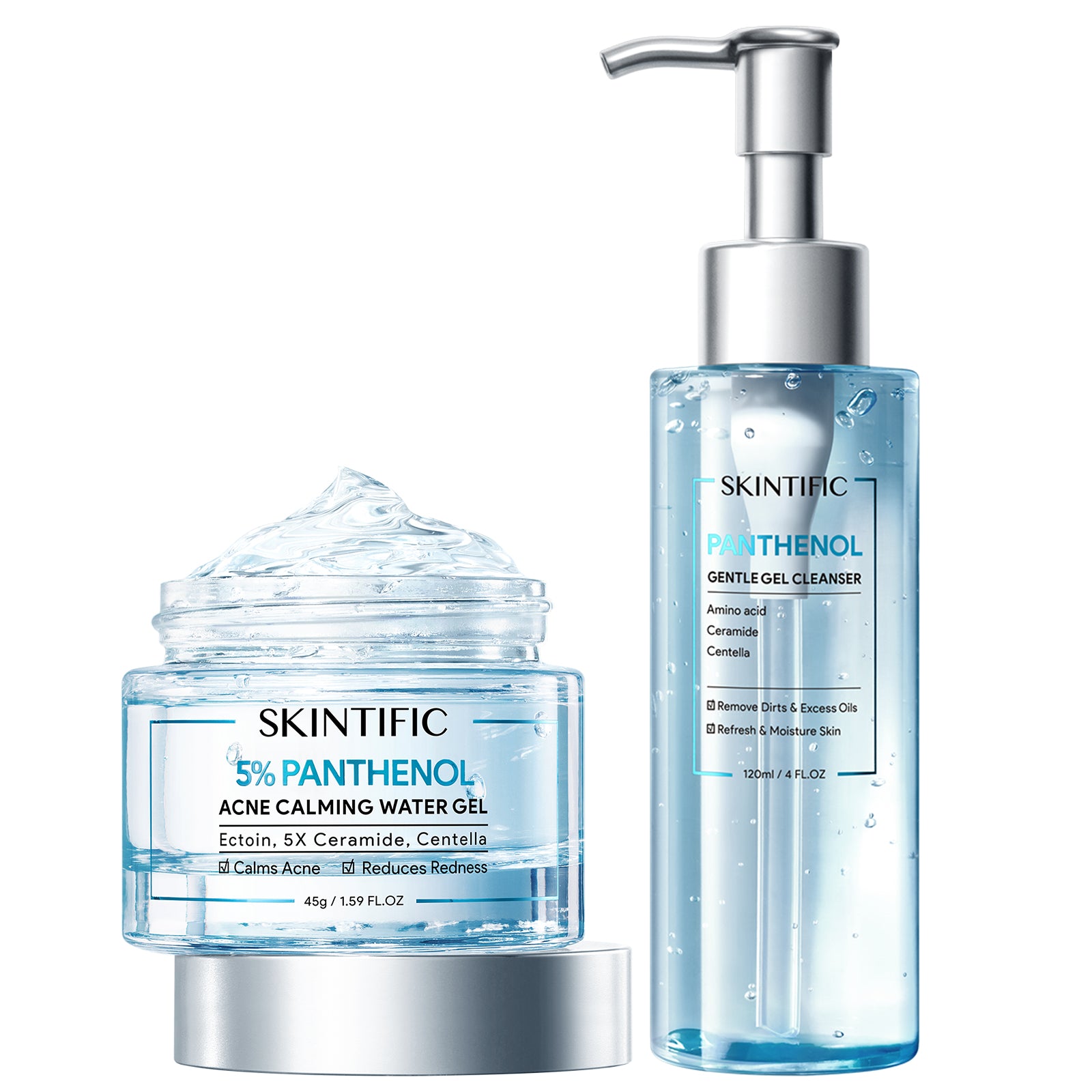 Panthenol Acne Calming Water Gel Set 2pcs