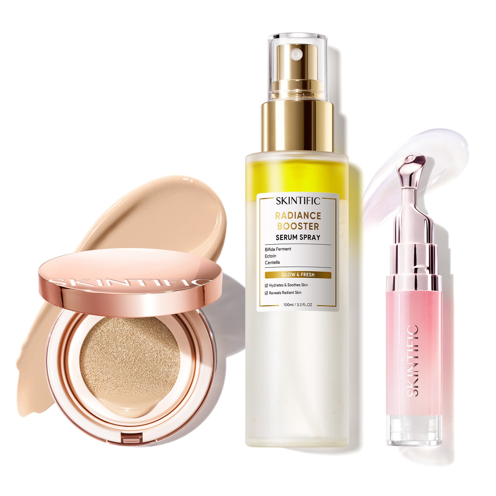 12-Hour Long-Lasting Cover Cushion+ Booster Serum Spray + Lip Serum