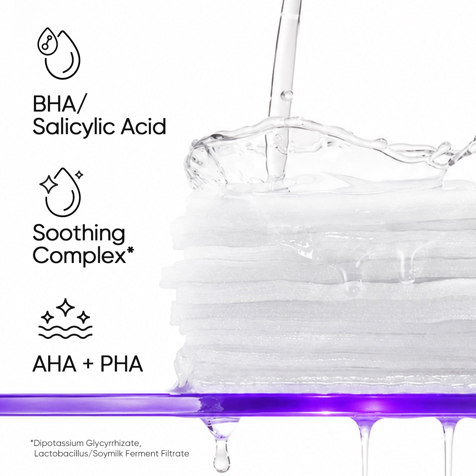وسادات تقشير AHA BHA PHA