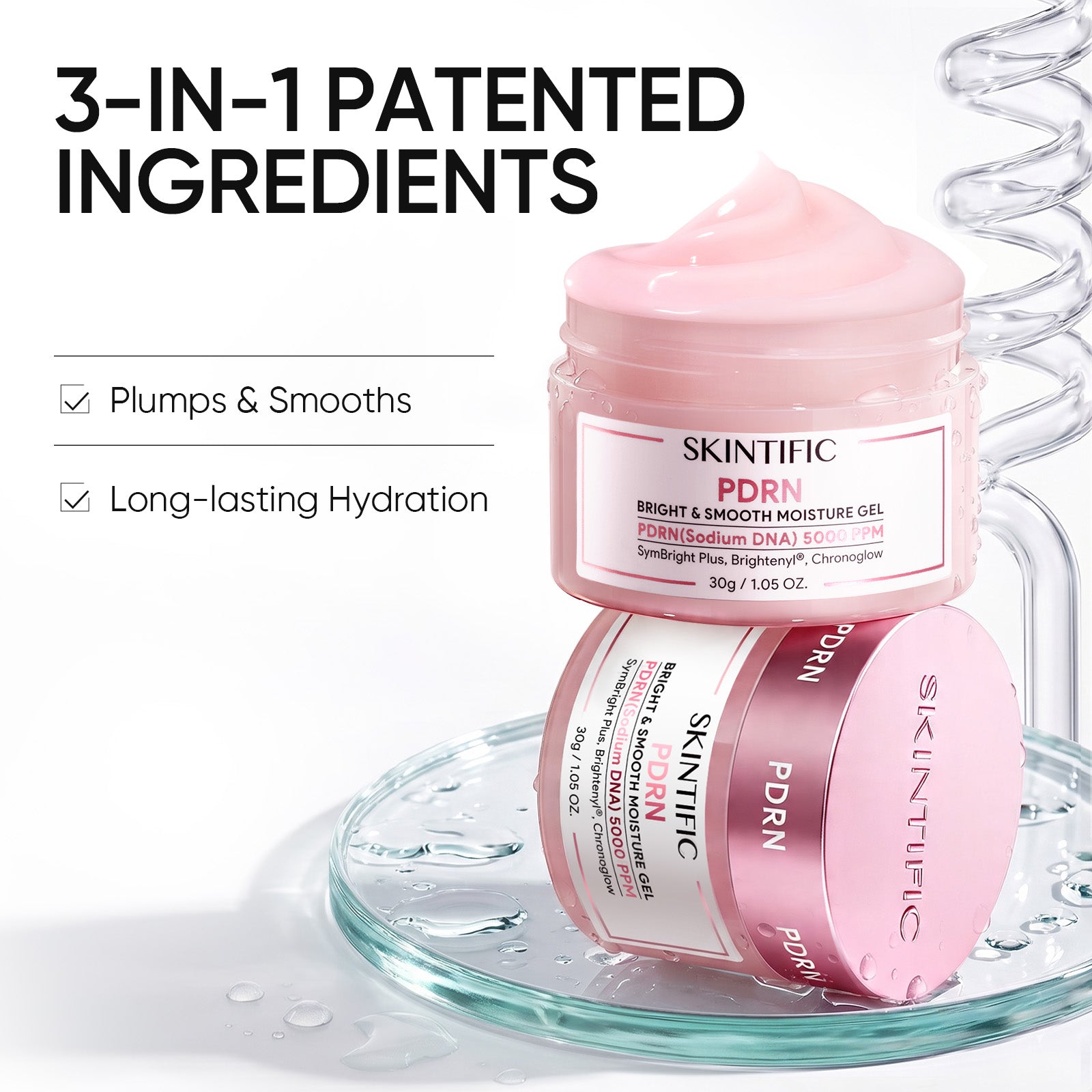 PDRN Ampoule Serum Spray and Moisture Gel Set