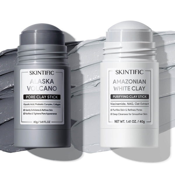 Dual Clay Blackhead Clearing & Smooth Skin Set 2pcs
