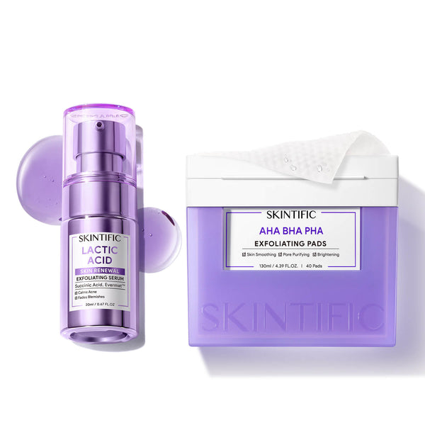 AHA BHA PHA Pads & Lactic Acid Serum Set
