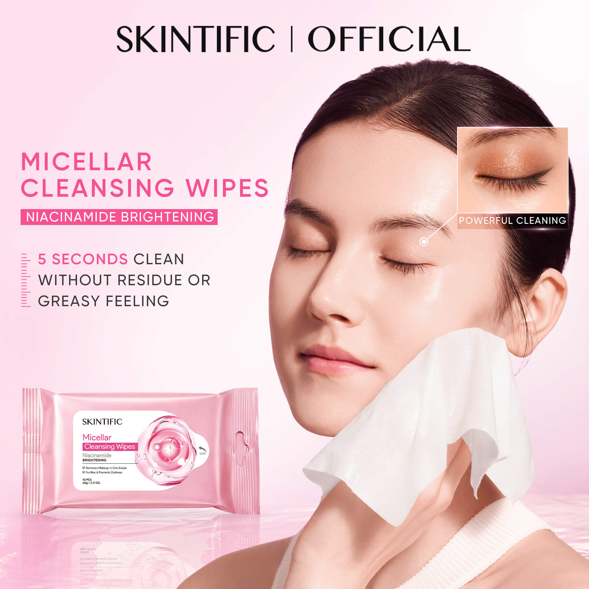 Niacinamide Brightening Cleansing Wipes